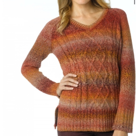 Leisel sweater in red ombré knit - Picture 1 of 7